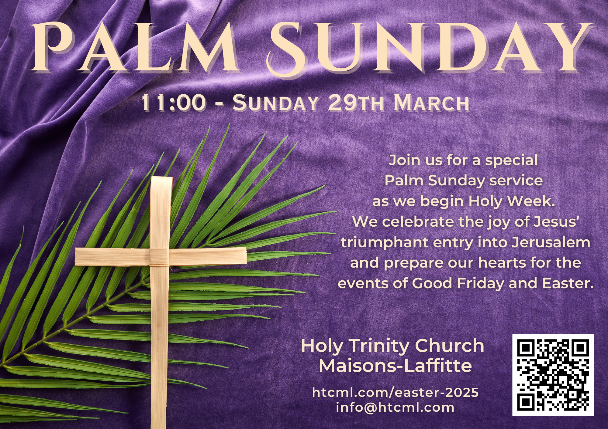 Palm Sunday A4 poster